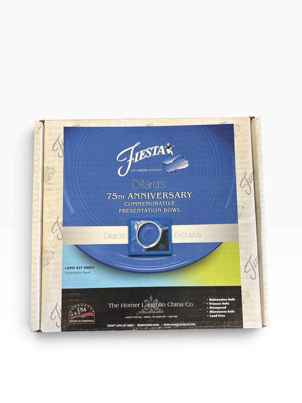 Fiesta Lapis Presentation Bowl NIB 11.5" Dillard's Exclusive
