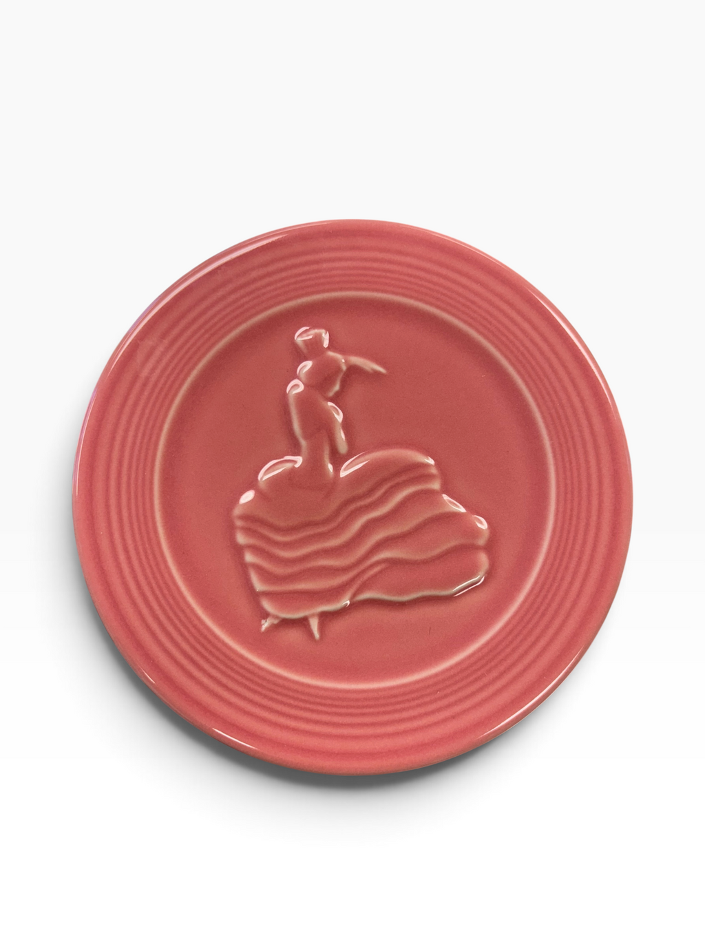Fiesta Peony Dancing Lady Trivet 6" Retired Hot Plate