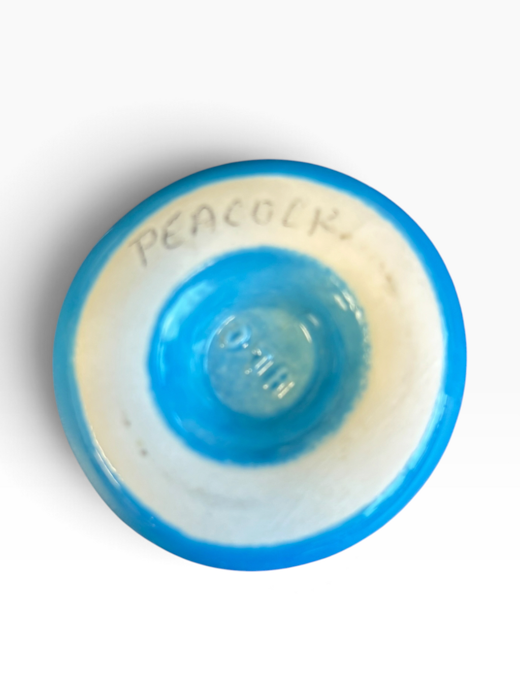 Tri-State Pottery Festival Official Doorknob in Fiesta Peacock | HLC Toss Game