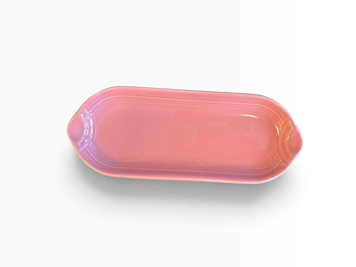 Fiesta Rose Relish Utility Tray Corn on the Cob Corn Relish Tray