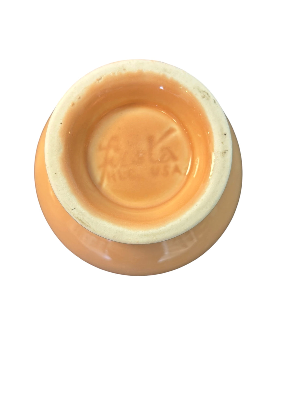 This is a Fiesta Fiestaware Individual Sugar Bowl With Lid in Apricot. lead-free, Post 1986, Retired Color Retired Shape
