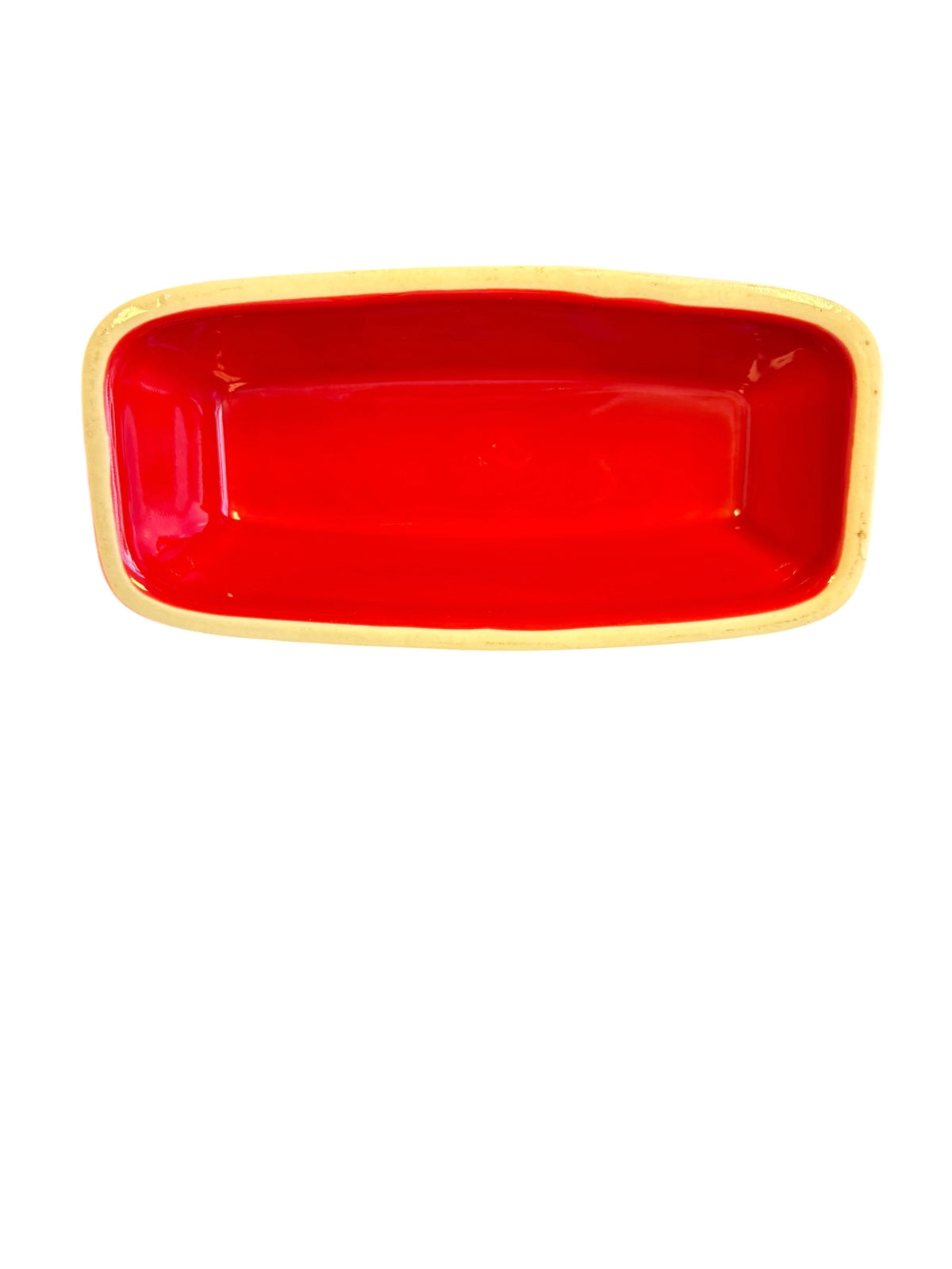 This is a Fiesta Fiestaware Classic Small butter dish in Scarlet. Post 1986 Lead Free Retired Shape Retired Color
