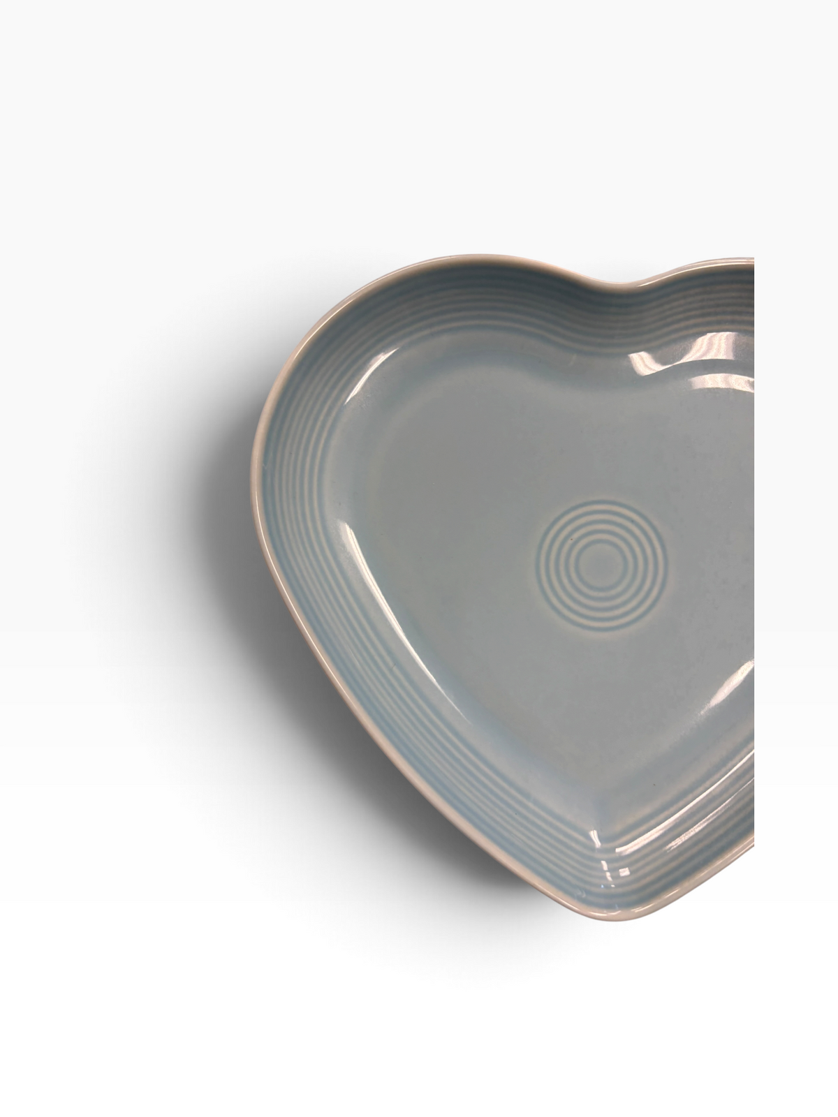 Fiesta Sky Heart Plate Heart Shaped Plate 9"