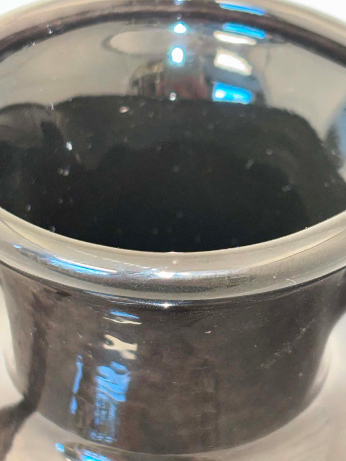 This is a Fiesta Fiestware small 60 Ounce Carafe in black. Lead-free Post 1986 Retired color retired shape

