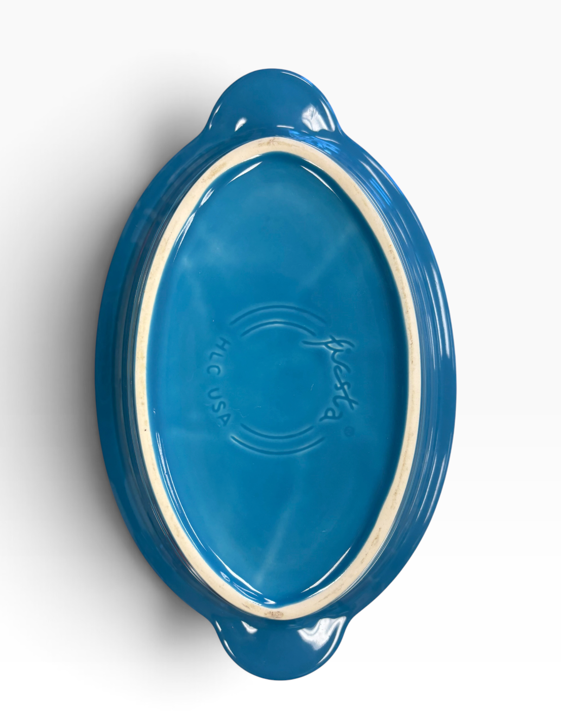 Fiesta Peacock 11” Oval Baker Oval Tab Baker Peacock