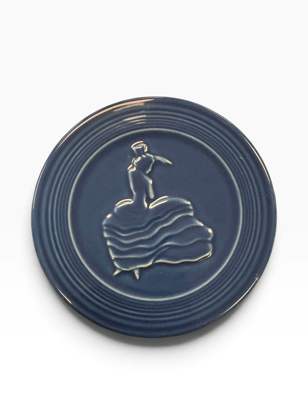 Fiesta Lapis Dancing Lady Trivet 6" Retired Hot Plate