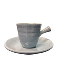Fiesta Periwinkle Stick Handle Demitasse AD Cup & Saucer