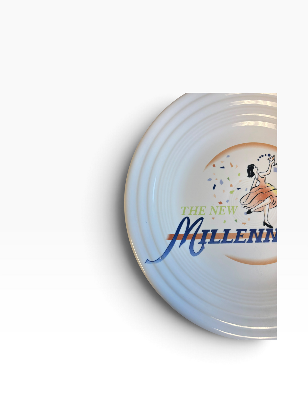 Fiesta Millennium 2000 The New Millennium Luncheon Plate 9" on White