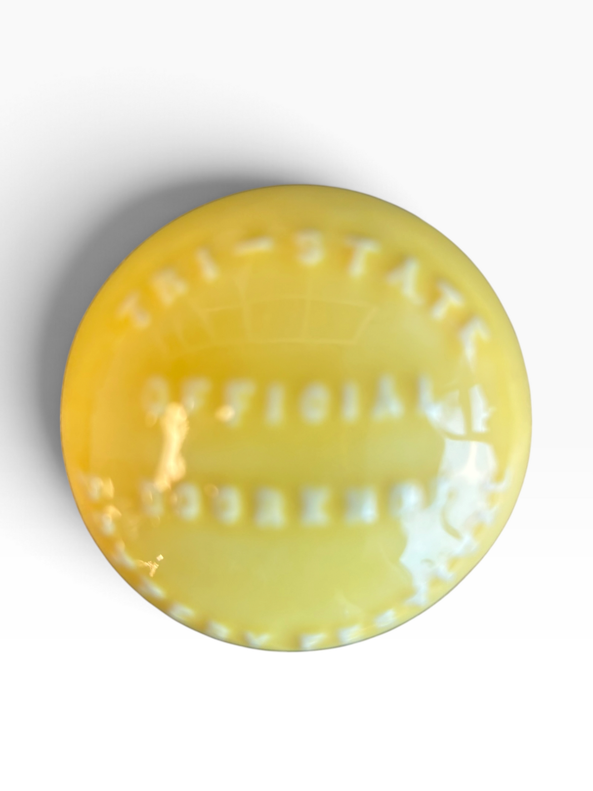 Tri-State Pottery Festival Official Doorknob in Fiesta Sunflower | HLC Toss Game
