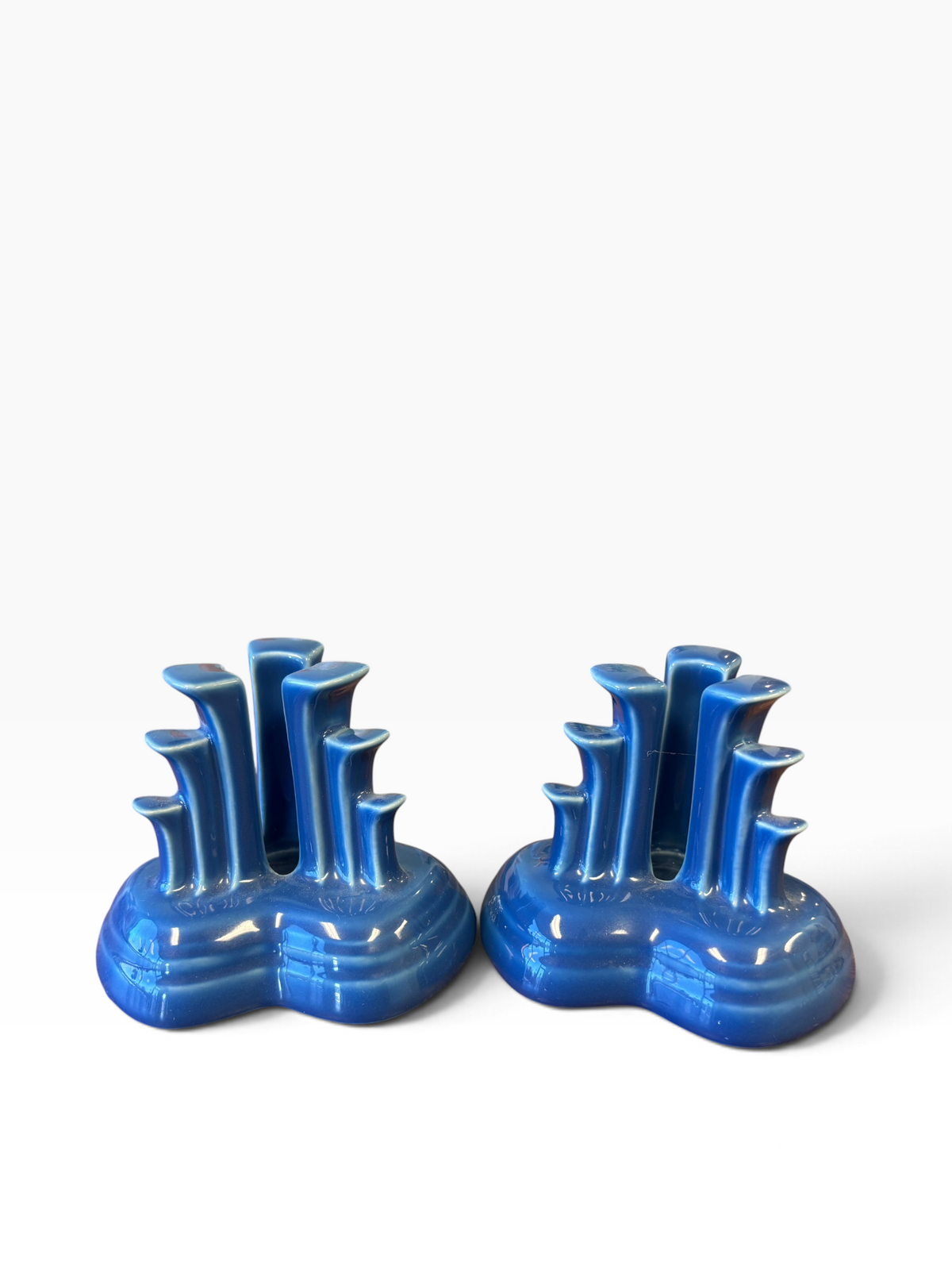 Fiesta Lapis Pyramid Candle Holder Pair 148/600