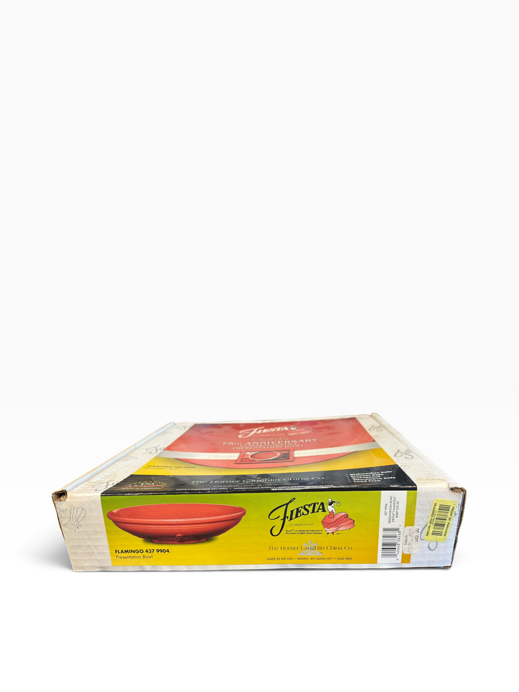 Fiesta Flamingo Presentation Bowl NIB 11.5" Dillard's Exclusive HTF Original Receipt