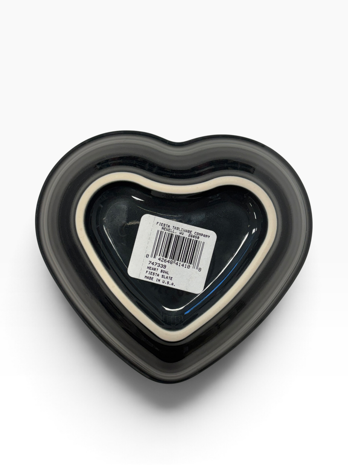 Fiesta Slate Small Heart Bowl 6" 9 oz.