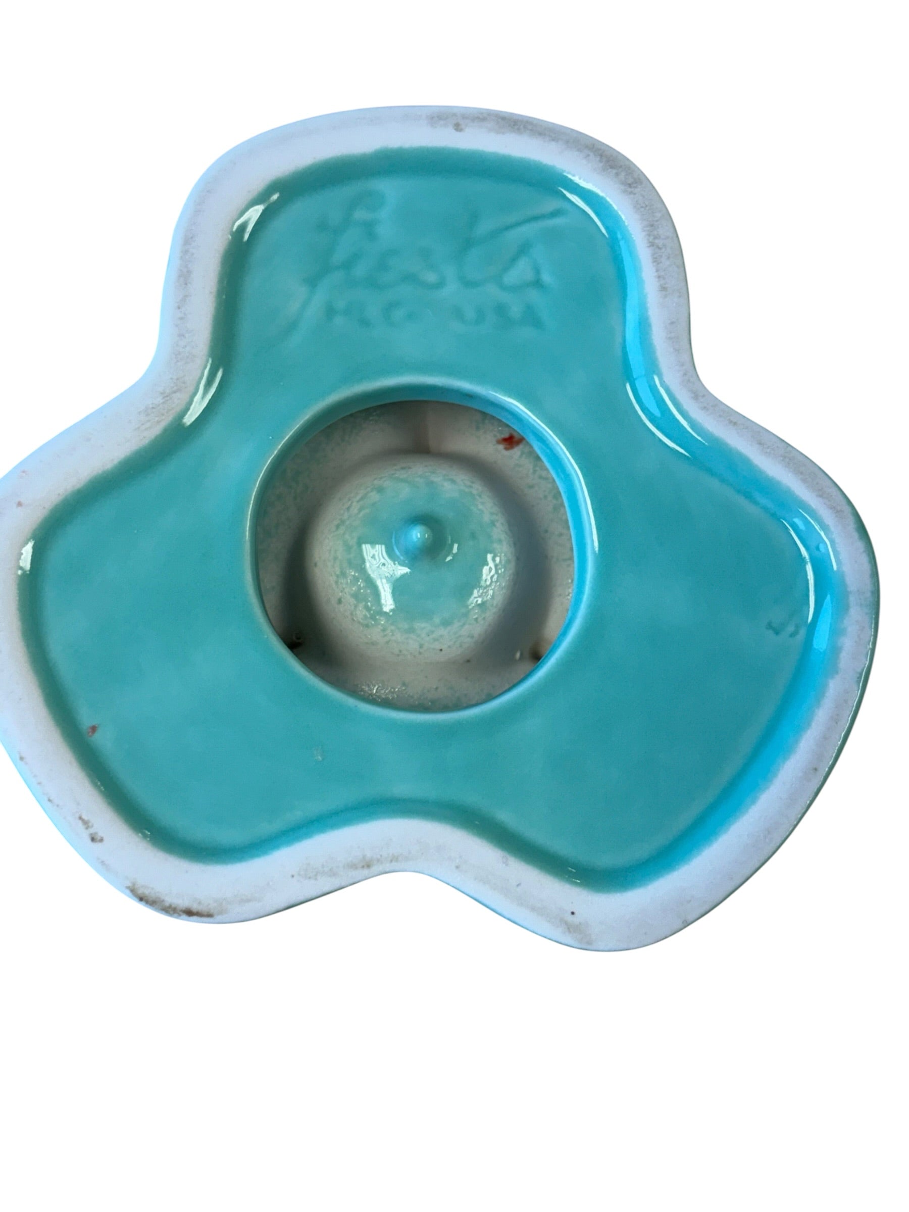 Fiesta Sea Mist Pyramid Candle Holder Pair