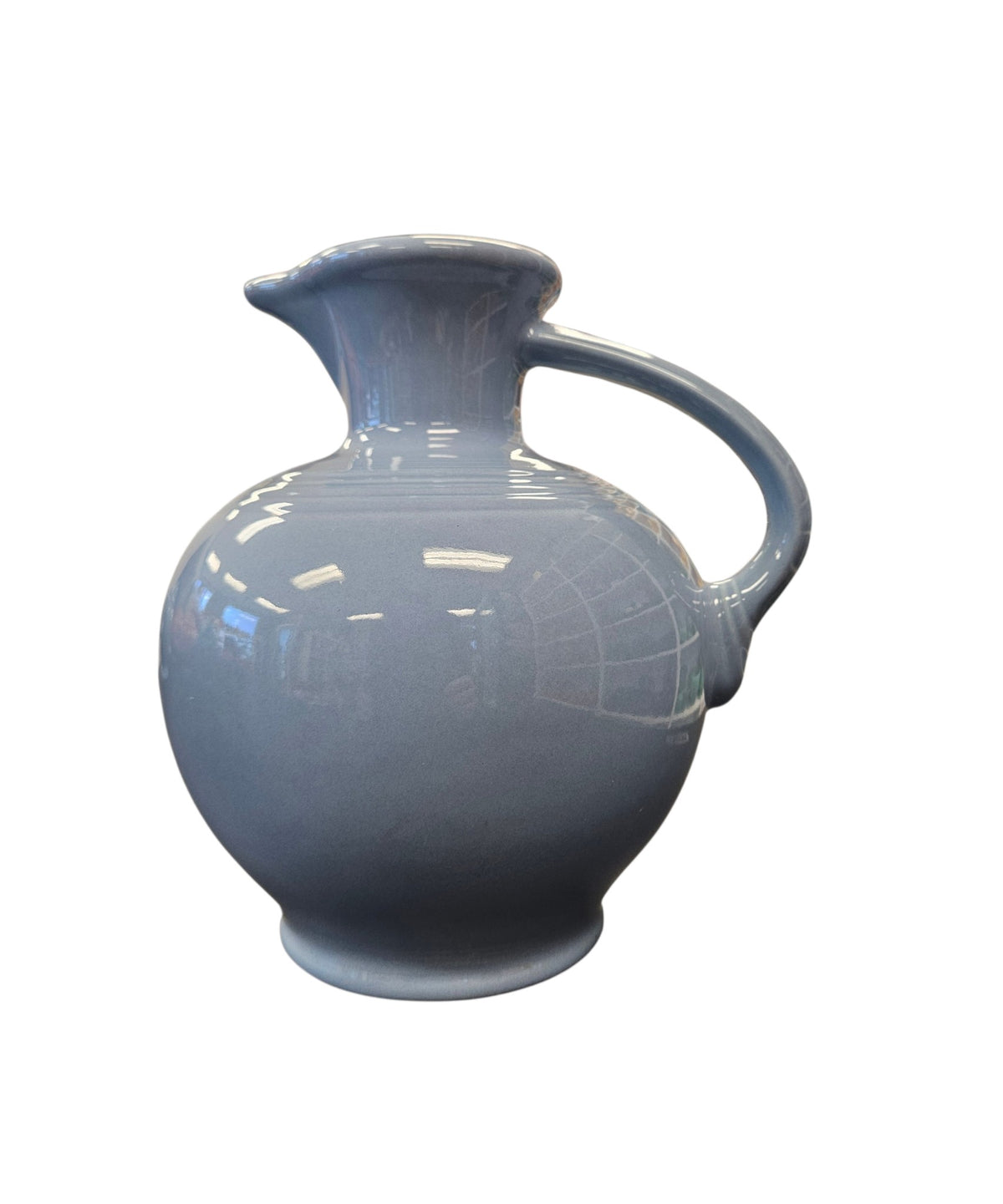 This is a Fiesta Fiestware small 60 Ounce Carafe in periwinkle. Lead-free Post 1986 Retired color retired shape
