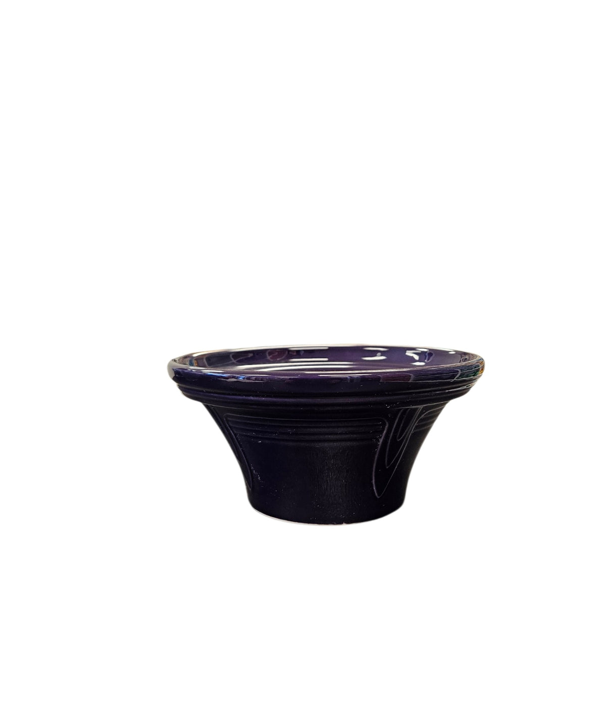 This is a Fiesta Fiestaware Hostess Bowl in plum. Post 1986 Retired Color Retired Shape Lead Free
