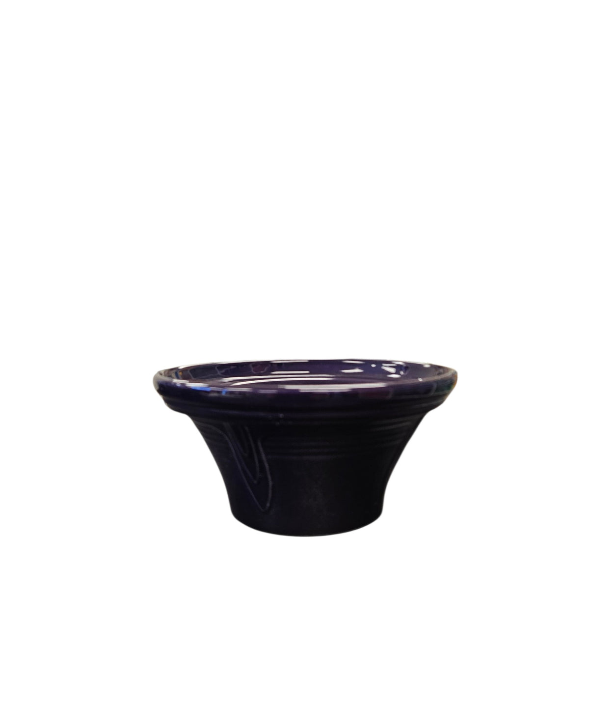 This is a Fiesta Fiestaware Hostess Bowl in plum. Post 1986 Retired Color Retired Shape Lead Free
