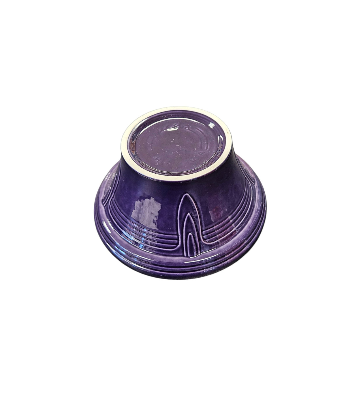 This is a Fiesta Fiestaware Hostess Bowl in plum. Post 1986 Retired Color Retired Shape Lead Free
