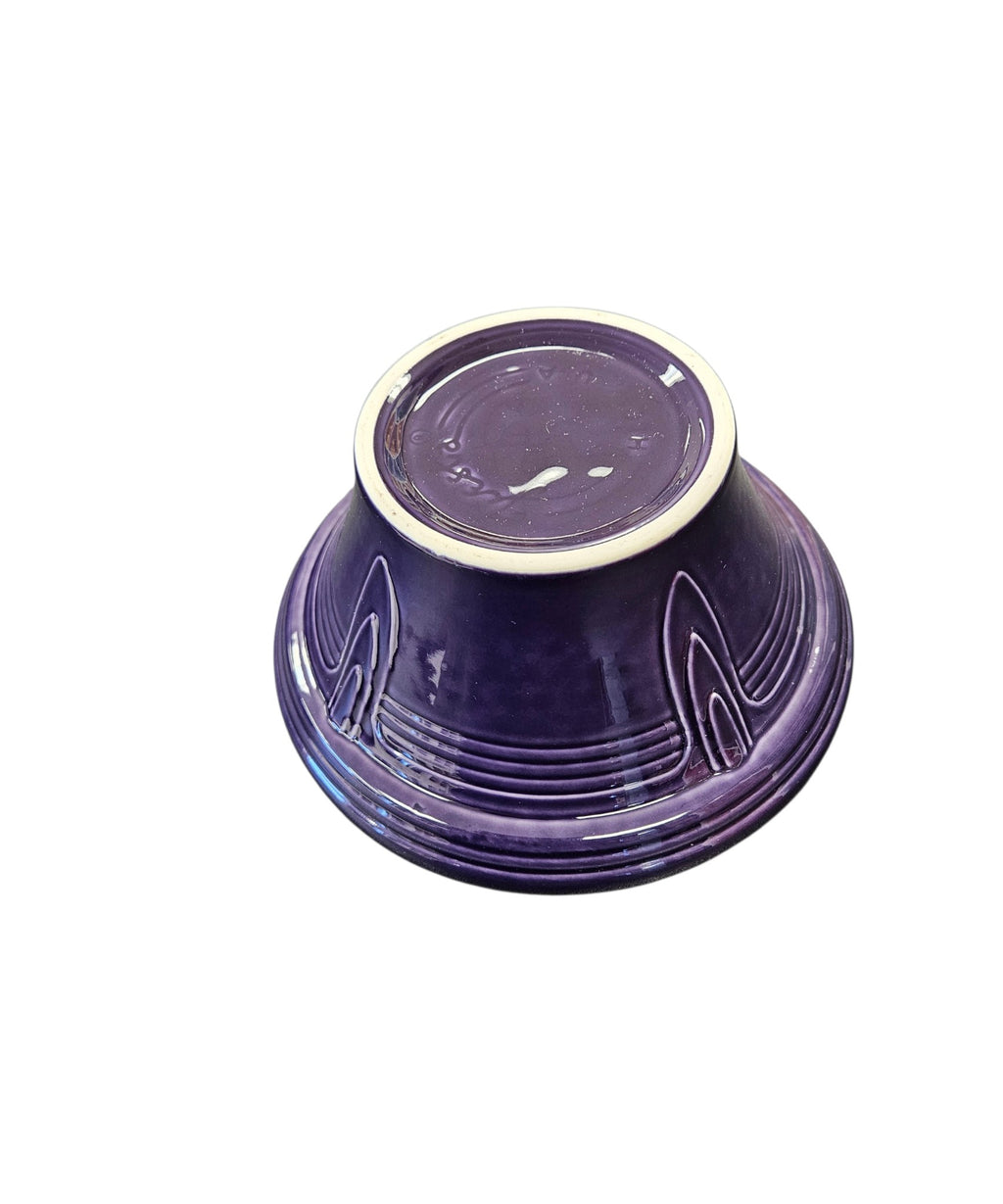 This is a Fiesta Fiestaware Hostess Bowl in plum. Post 1986 Retired Color Retired Shape Lead Free
