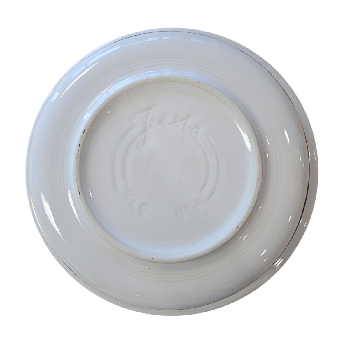 This is Fiesta fiestware Classic Extra Large Two 2 Quart Serving Bowl featuring the Betty Crocker Halloween Nights decal on white. Lead free, post 1986, retired decal, Hard to Find, Halloween
