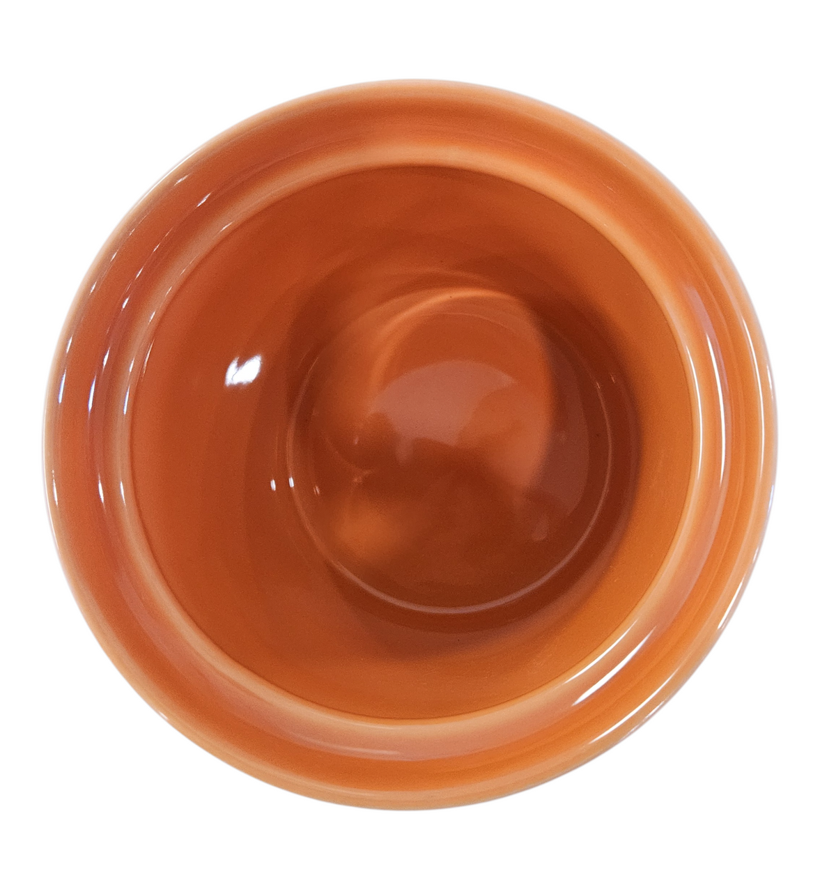 This is a Fiesta fiestaware Jam Jar Small Canister with lid featuring the FTCCO exclusive Happy Pumpkin decal on poppy. Lead free, Post 1986, Fall, Thanksgiving, Halloween
