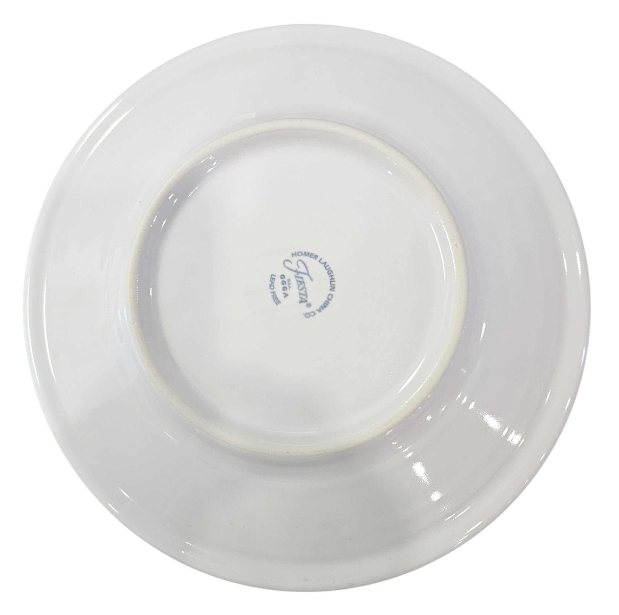 This is Fiesta fiestware Classic Luncheon Plate featuring the Skull & Vine decal on white. Lead free, post 1986,  retired decal, Halloween
