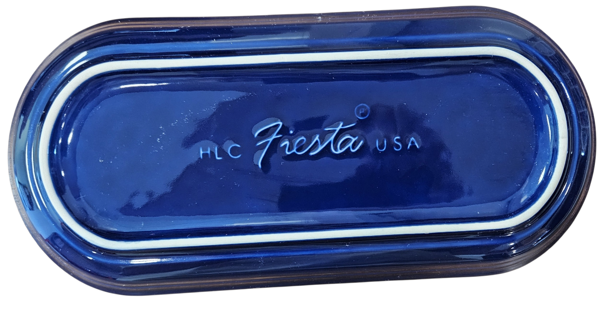 This is Fiesta fiestware Bread Tray featuring the Skull & Vine decal on twilight. Lead free, post 1986,  retired decal, retired color, Halloween

