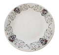 This is Fiesta fiestware Classic Chop Plate featuring the Skull & Vine border decal on white. Lead free, post 1986,  retired decal, Halloween
