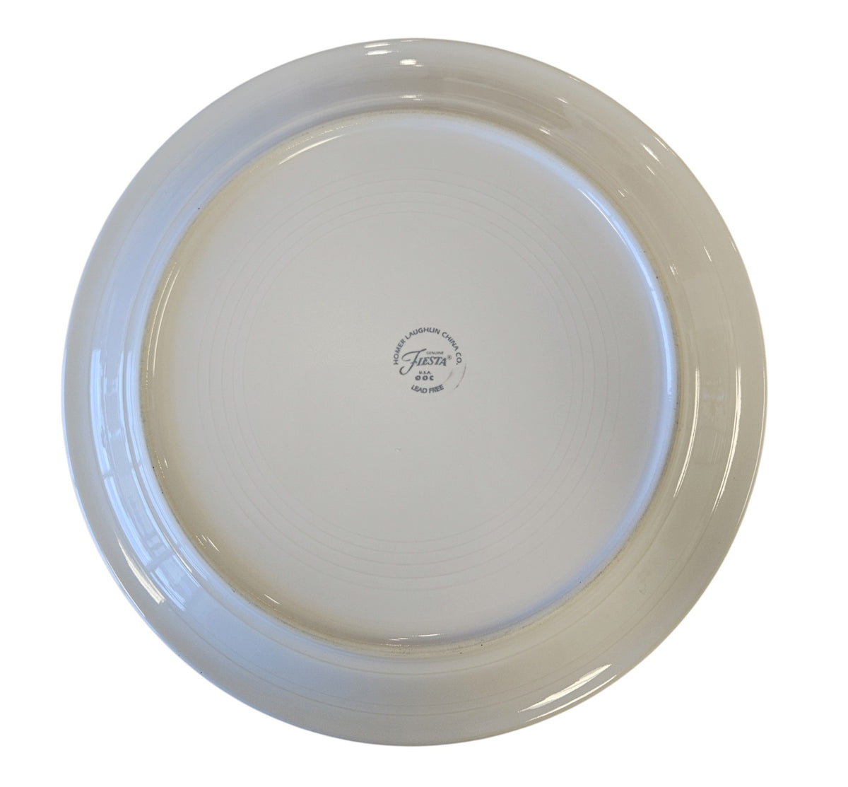 This is a Fiesta Fiestaware Welled Snack Plate and Cup featuring Betty Crocker's original Cookies for Santa Reindeer decal on White. Post 1986, Lead-free, Decorated, Retired Decal, Christmas. The set went under General Release after Betty Crocker shut down their catalog.
