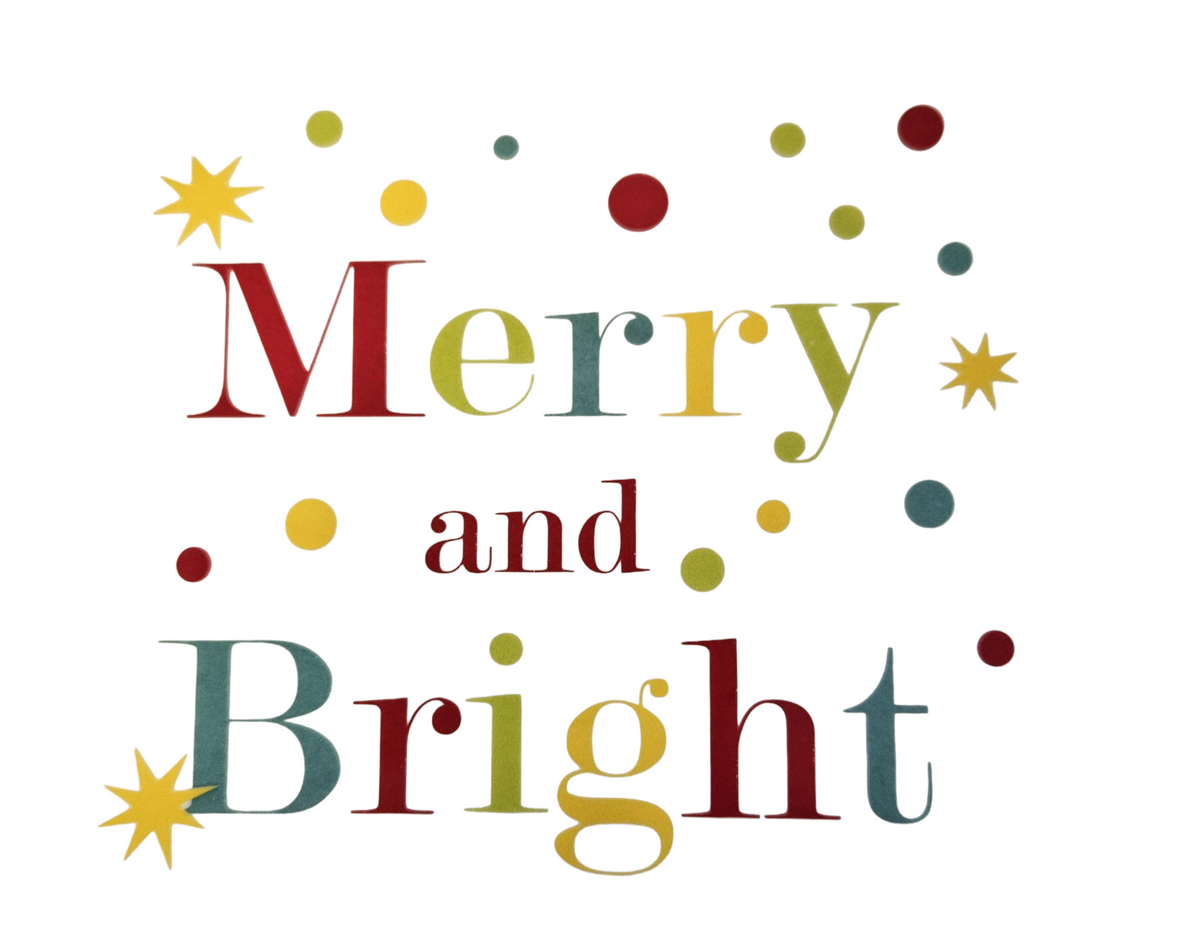 This is a Fiesta Fiestaware Classic Luncheon Plate featuring the Merry and Bright decal on White. Post 1986, Lead-free, Decorated, Christmas
