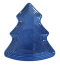 This is a Fiesta Fiestaware Tree Shaped Plate in Lapis. Post 1986, Lead-free, Christmas, Tree
