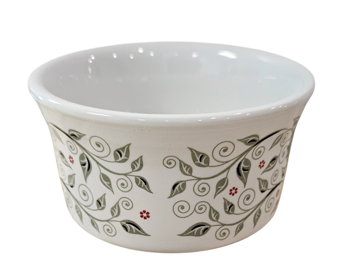 This is Fiesta fiestware Tapered Mug featuring the Skull & Vine decal on white. Lead free, post 1986,  retired decal, Halloween