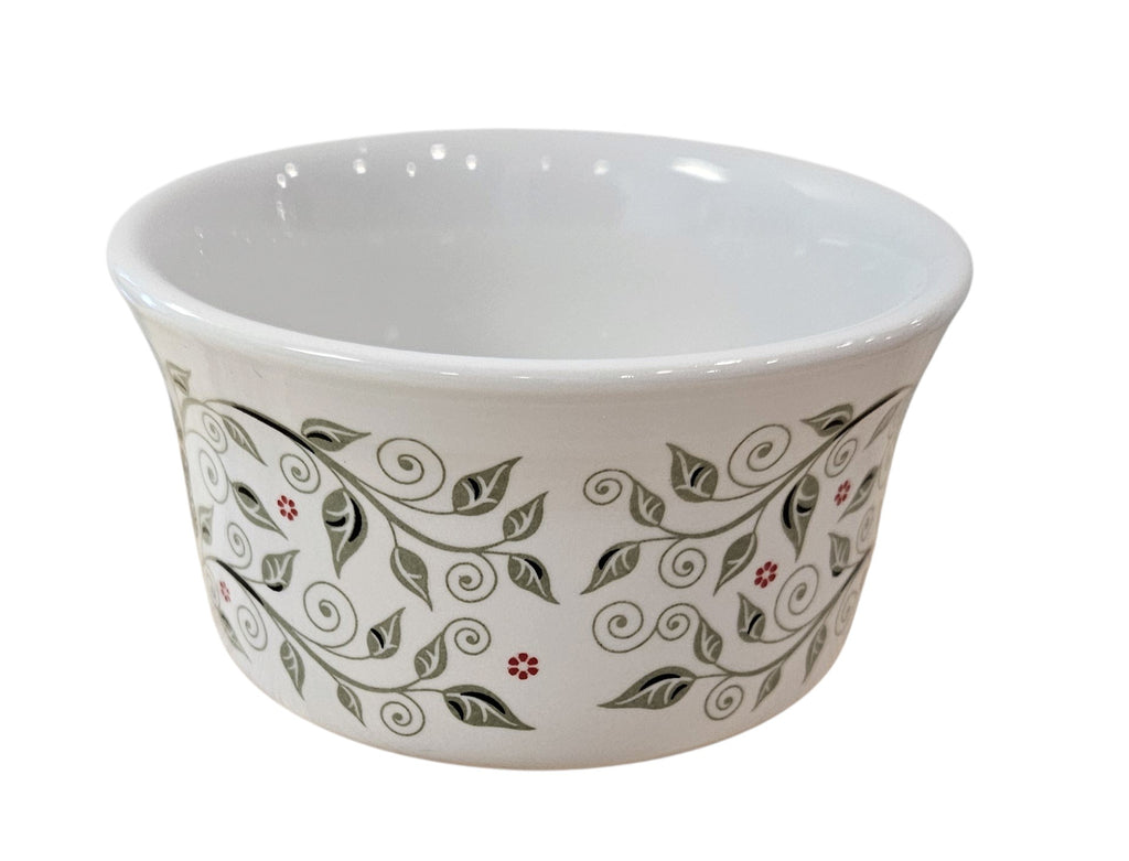 This is Fiesta fiestware Tapered Mug featuring the Skull & Vine decal on white. Lead free, post 1986,  retired decal, Halloween