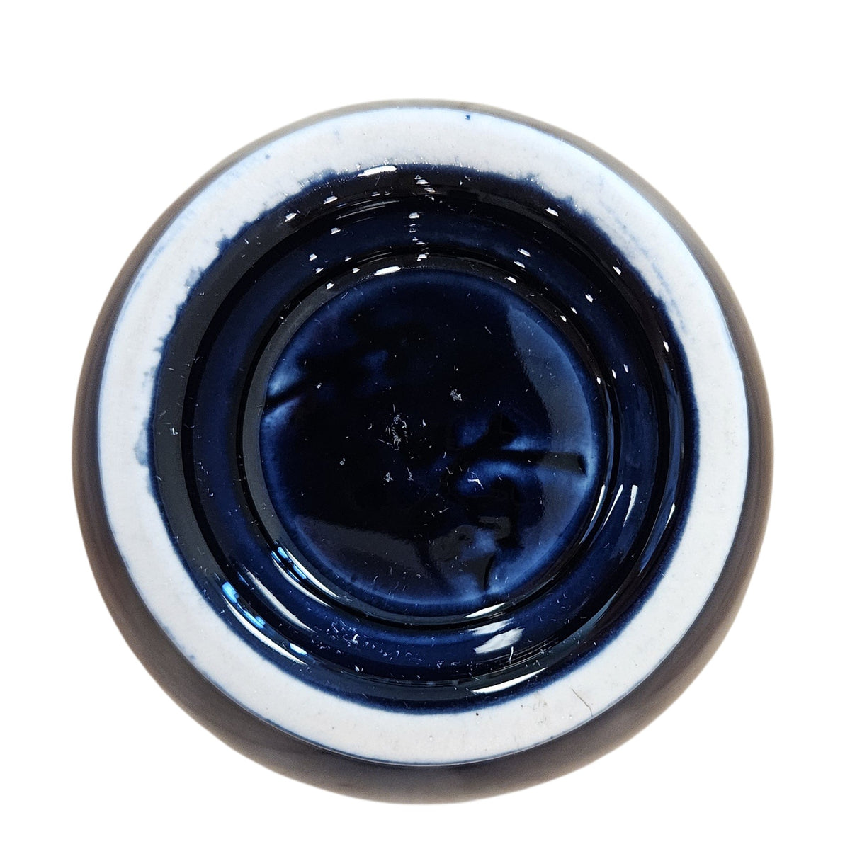 This is a Fiesta Fiestaware Individual Sugar Bowl With Lid in cobalt. lead-free, Post 1986, Retired Color Retired Shape