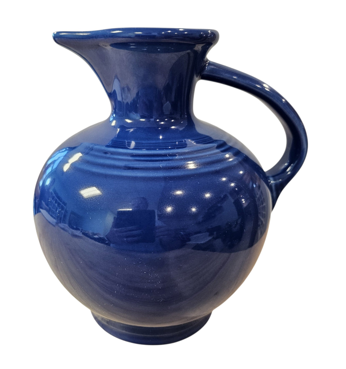 This is a Fiesta Fiestware 60 Ounce Carafe in Sapphire. Lead-free Post 1986 Retired color retired shape

