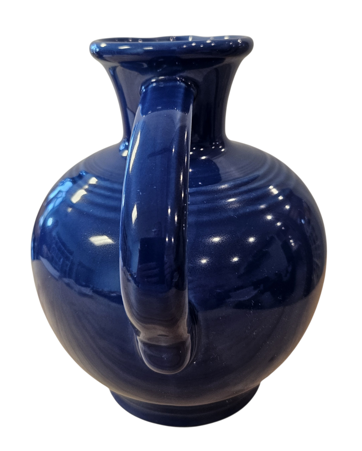 This is a Fiesta Fiestware 60 Ounce Carafe in Sapphire. Lead-free Post 1986 Retired color retired shape
