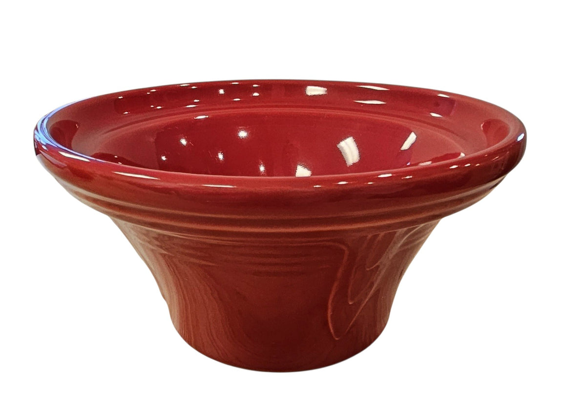 This is a Fiesta Fiestaware Hostess Bowl in scarlet. Post 1986 Retired Shape Lead Free
