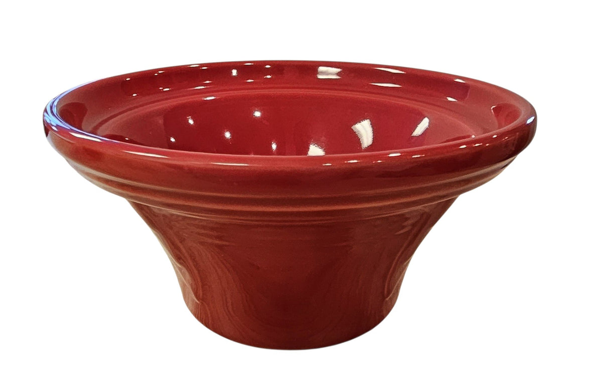 This is a Fiesta Fiestaware Hostess Bowl in scarlet. Post 1986 Retired Shape Lead Free
