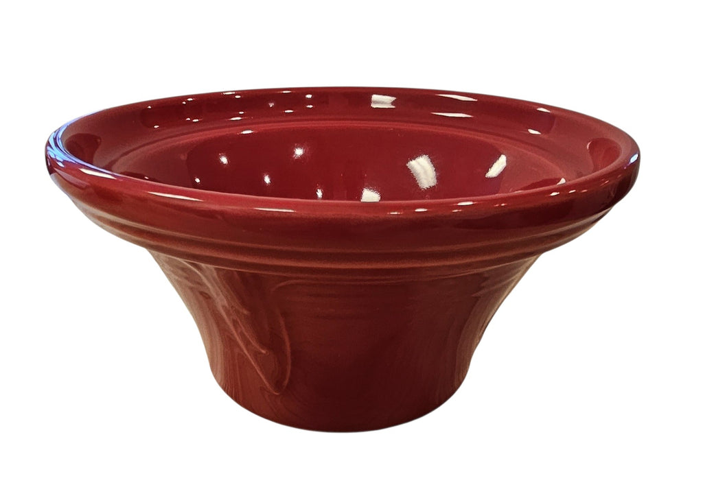 This is a Fiesta Fiestaware Hostess Bowl in scarlet. Post 1986 Retired Shape Lead Free
