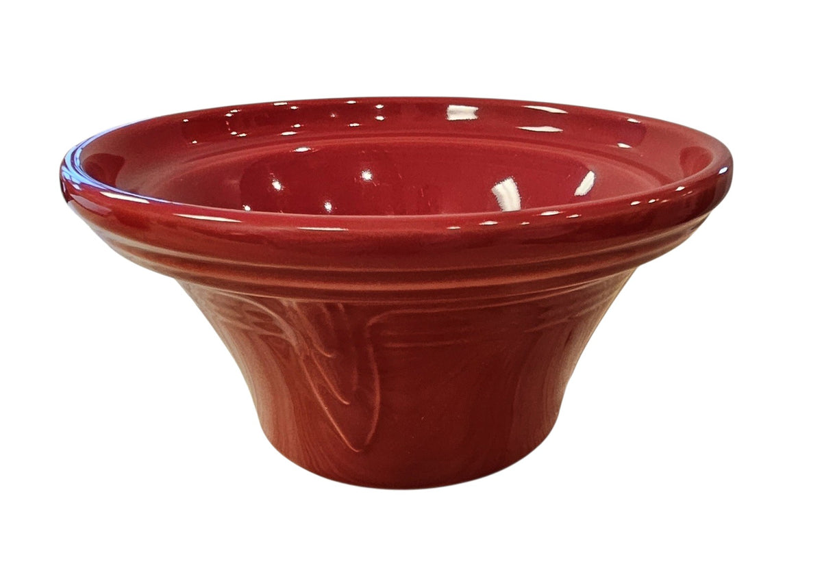This is a Fiesta Fiestaware Hostess Bowl in scarlet. Post 1986 Retired Shape Lead Free
