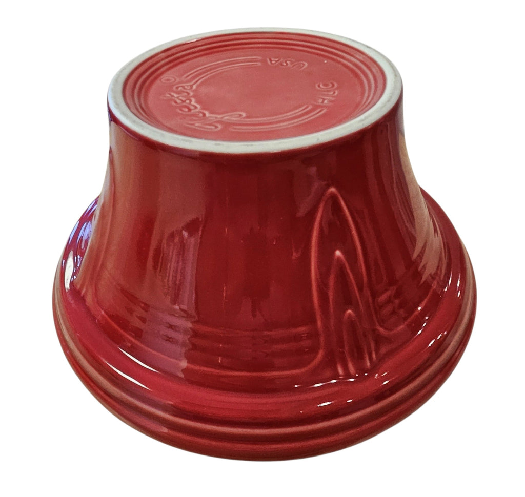 This is a Fiesta Fiestaware Hostess Bowl in scarlet. Post 1986 Retired Shape Lead Free
