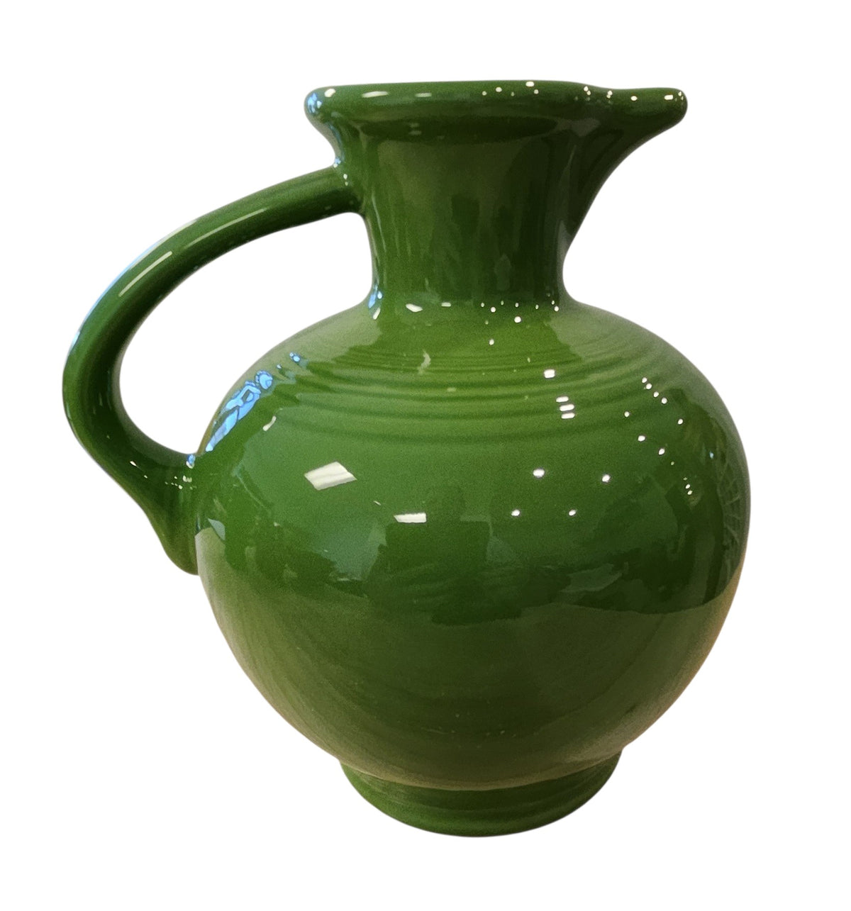 This is a Fiesta Fiestware 60 Ounce Carafe in Sharmrock. Lead-free Post 1986 Retired color retired shape