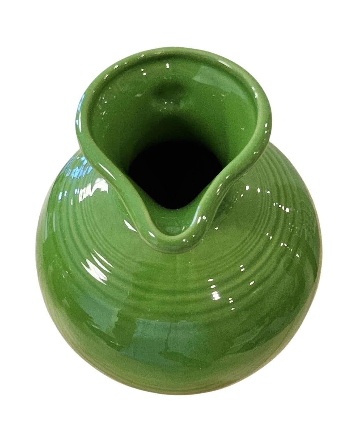 This is a Fiesta Fiestware 60 Ounce Carafe in Sharmrock. Lead-free Post 1986 Retired color retired shape