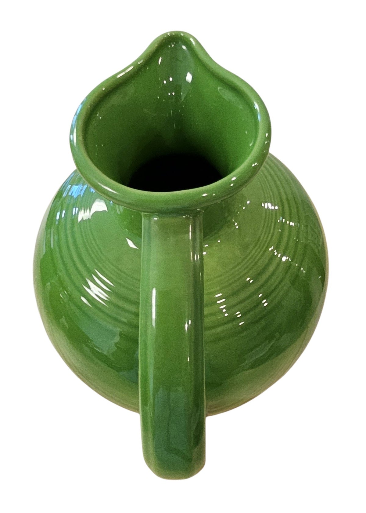 This is a Fiesta Fiestware 60 Ounce Carafe in Sharmrock. Lead-free Post 1986 Retired color retired shape