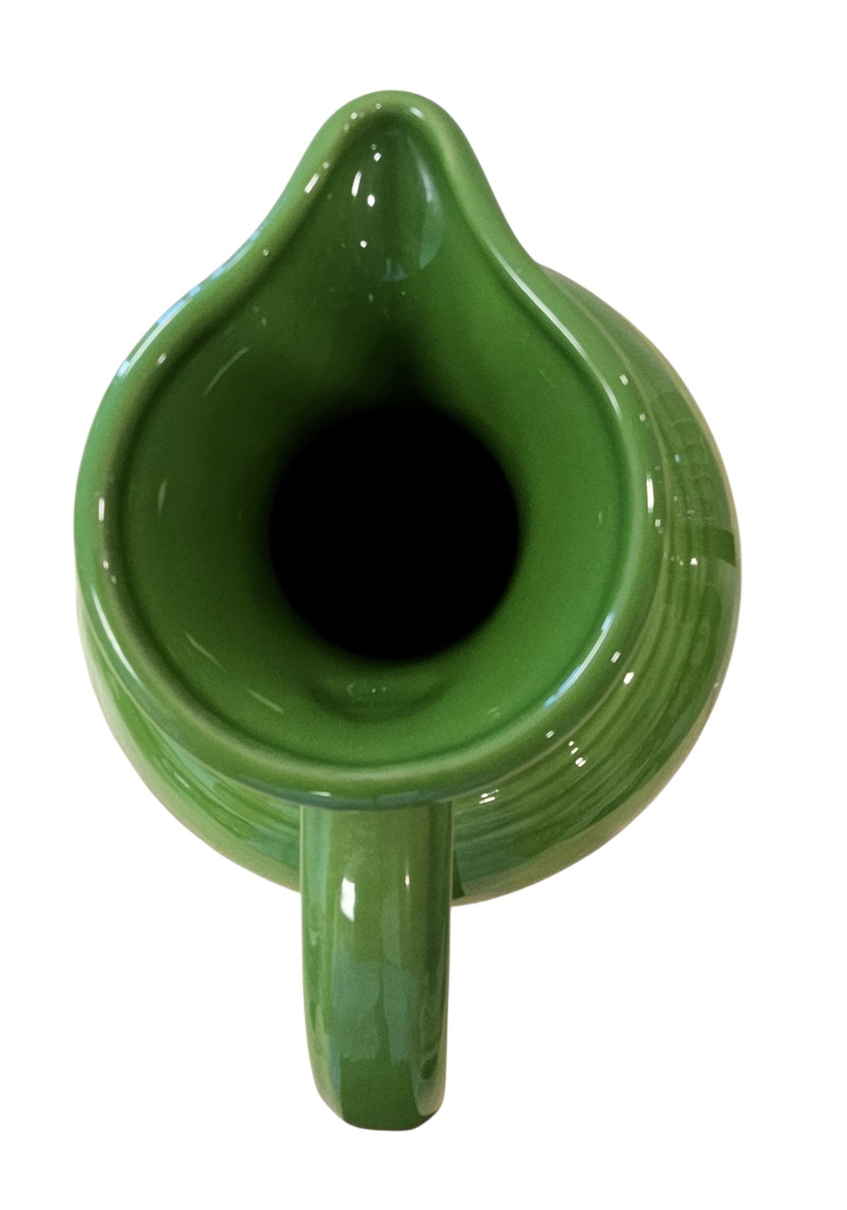 This is a Fiesta Fiestware 60 Ounce Carafe in Sharmrock. Lead-free Post 1986 Retired color retired shape
