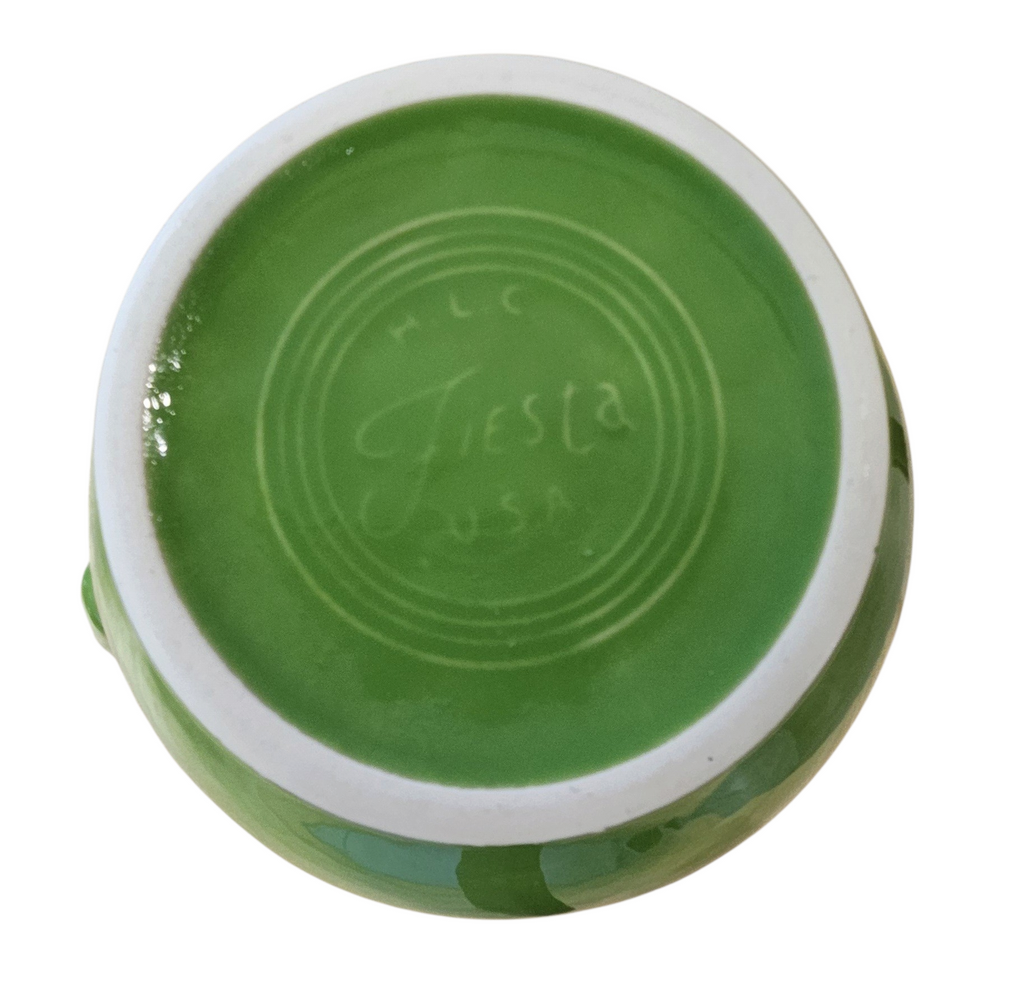 This is a Fiesta Fiestware 60 Ounce Carafe in Sharmrock. Lead-free Post 1986 Retired color retired shape