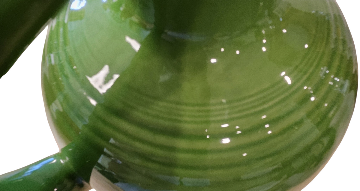 This is a Fiesta Fiestware 60 Ounce Carafe in Sharmrock. Lead-free Post 1986 Retired color retired shape