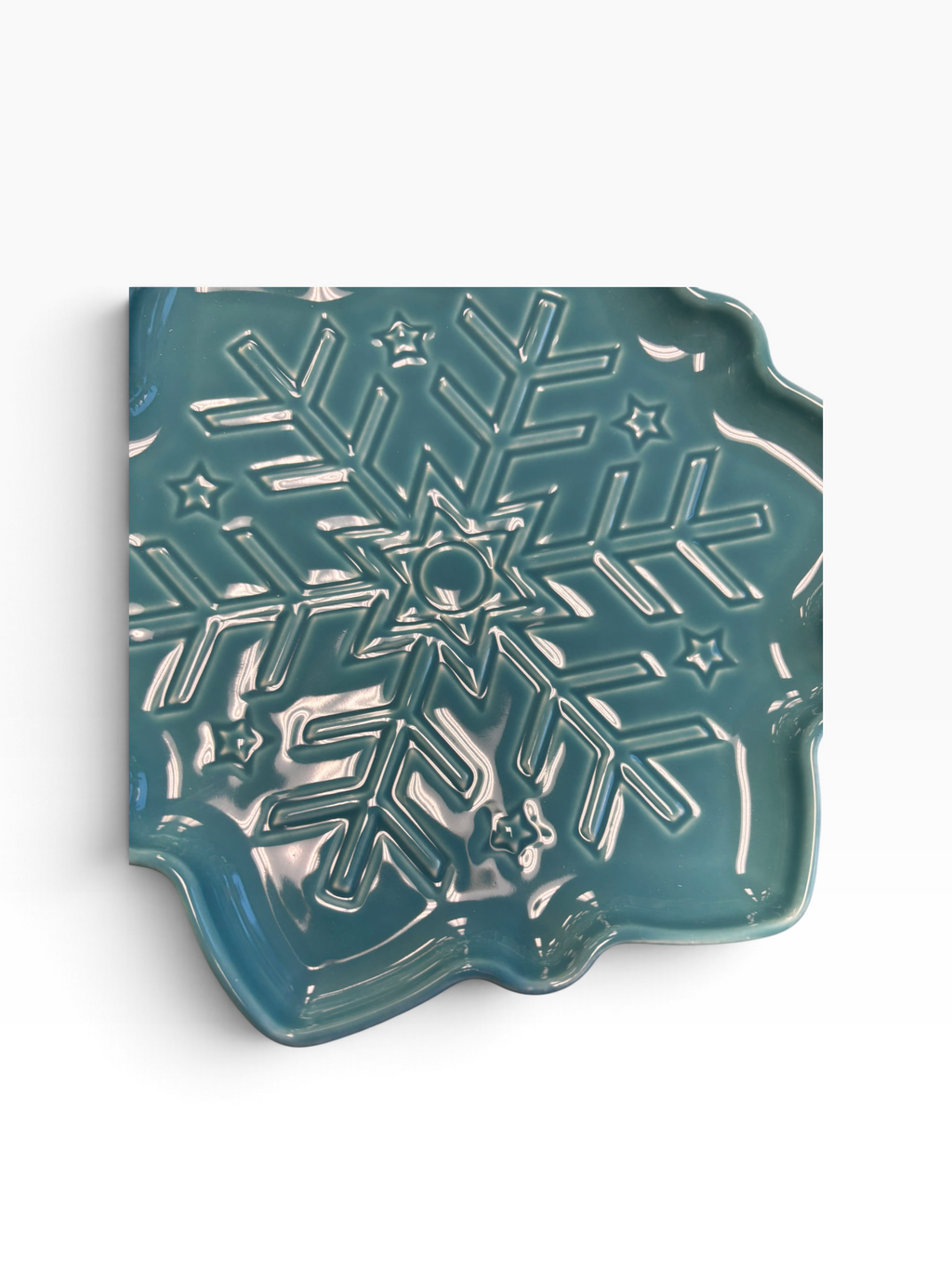 Fiesta Snowflake Shaped Plate Turquoise