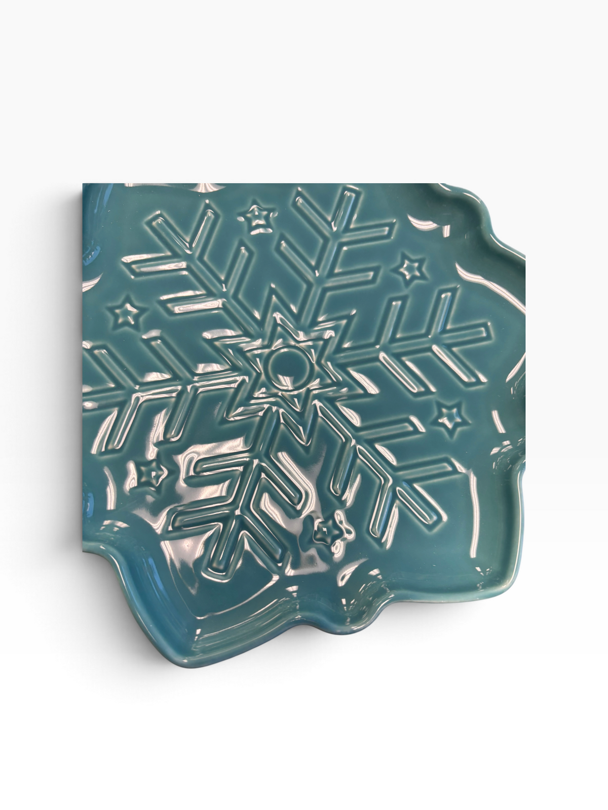 Fiesta Snowflake Shaped Plate Turquoise