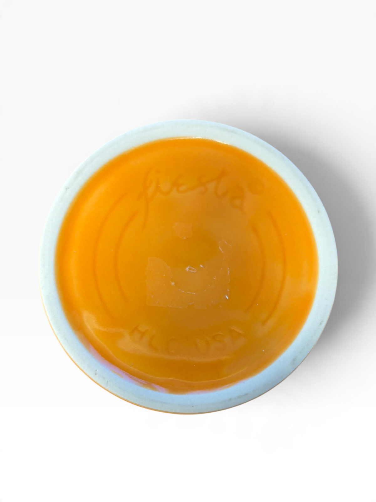 Fiesta Tangerine Jam Jar Utility Jar Mini Canister