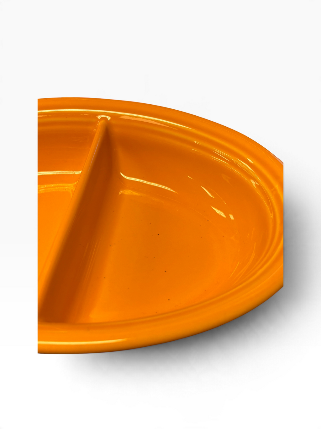 Fiesta Tangerine Divided Bowl 40 oz